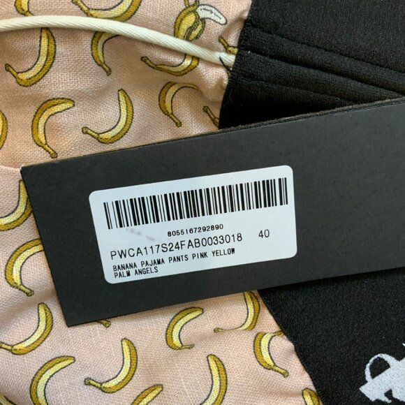 Palm Angels Light Pink Linen Blend Banana Sport Pants, Size 40, NWT! - Picture 6 of 8